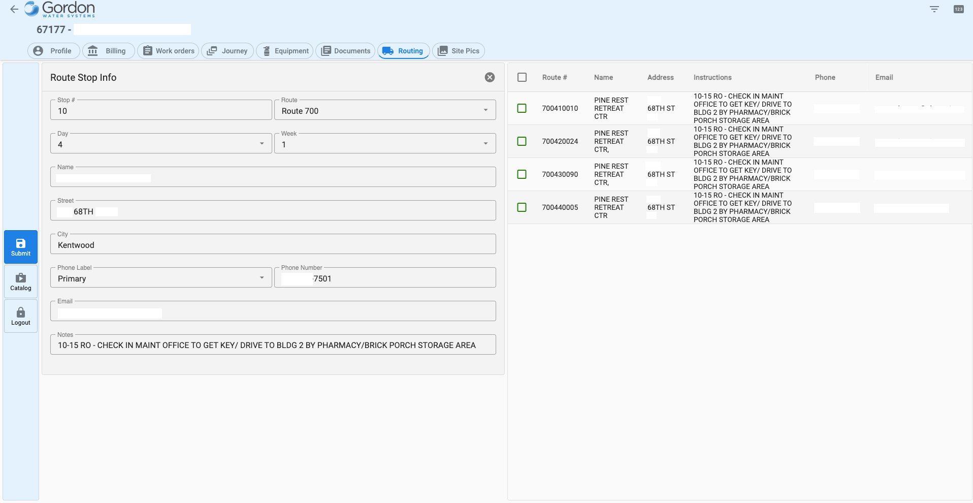 Plumbing system close-up